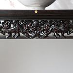 Черная резная консоль в Китайском стиле из массива Black Dragon Console варинант исполнения - 3 | Loft Concept в Перми