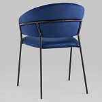 Стул в велюре синего цвета Horizon варинант исполнения - 5 | Loft Concept в Перми