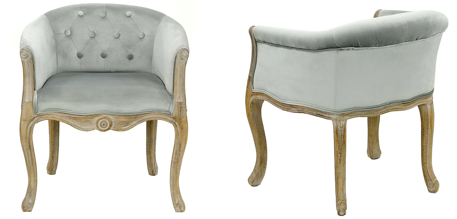 Кресло French Provence Armchair Roderic light blue Кресло French Provence Armchair Roderic light blue - Loft-Concept в Перми