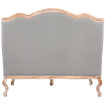 Диван двухместный из массива бука светло-серый Solid Luxury варинант исполнения - 2 | Loft Concept в Перми