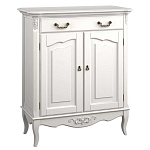 Комод белый из массива бука с ящиком и 2-мя дверцами в стиле прованс White Provence варинант исполнения - 1 | Loft Concept в Перми