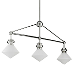 Люстра линейная с ромбовидными плафонами Pointed Diamond Shade варинант исполнения - 5 | Loft Concept в Перми