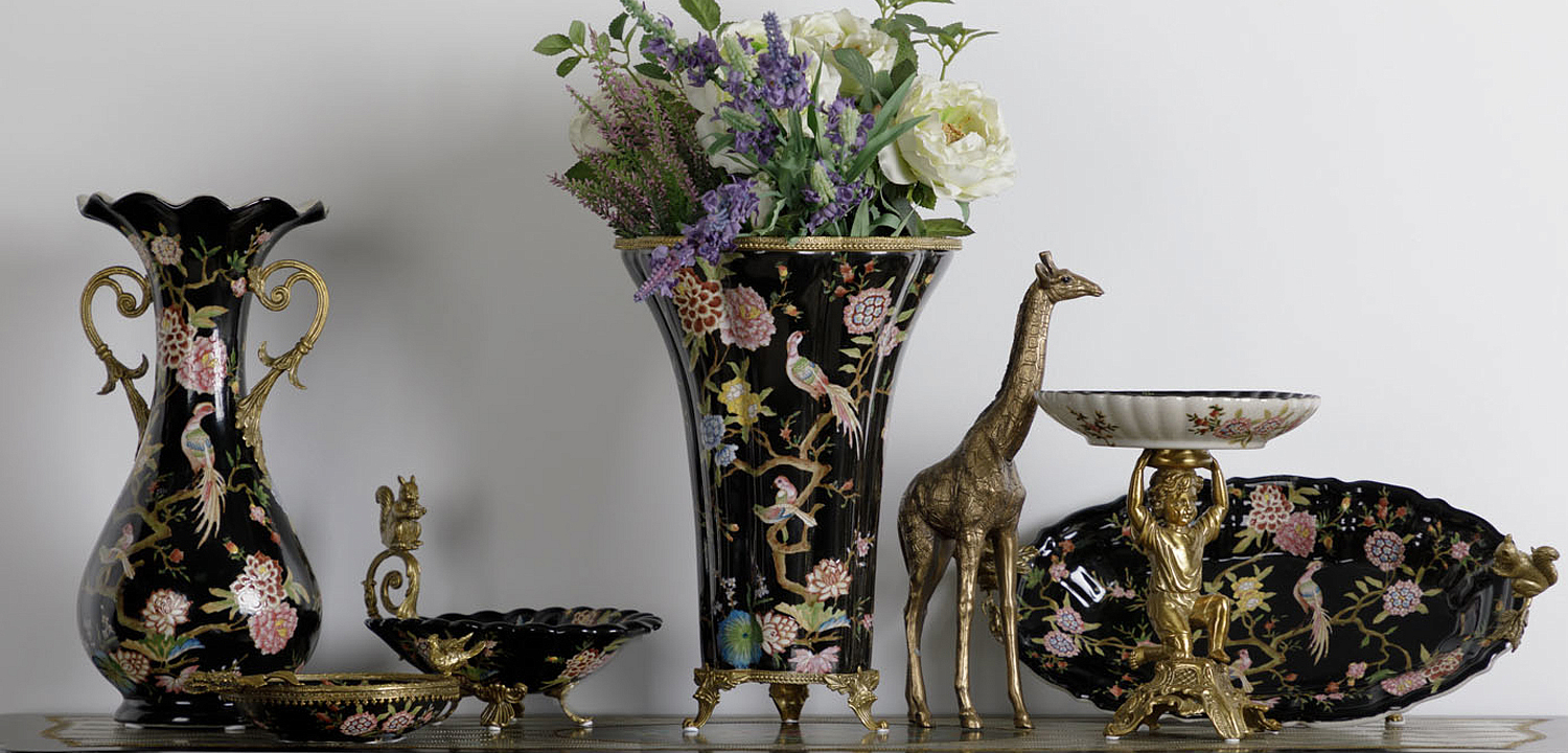 Ваза Malu Black Vase Ваза Malu Black Vase - Loft-Concept в Перми