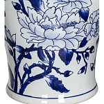 Ваза с крышкой и синим цветочным узором Blue & White Ornament  варинант исполнения - 3 | Loft Concept в Перми