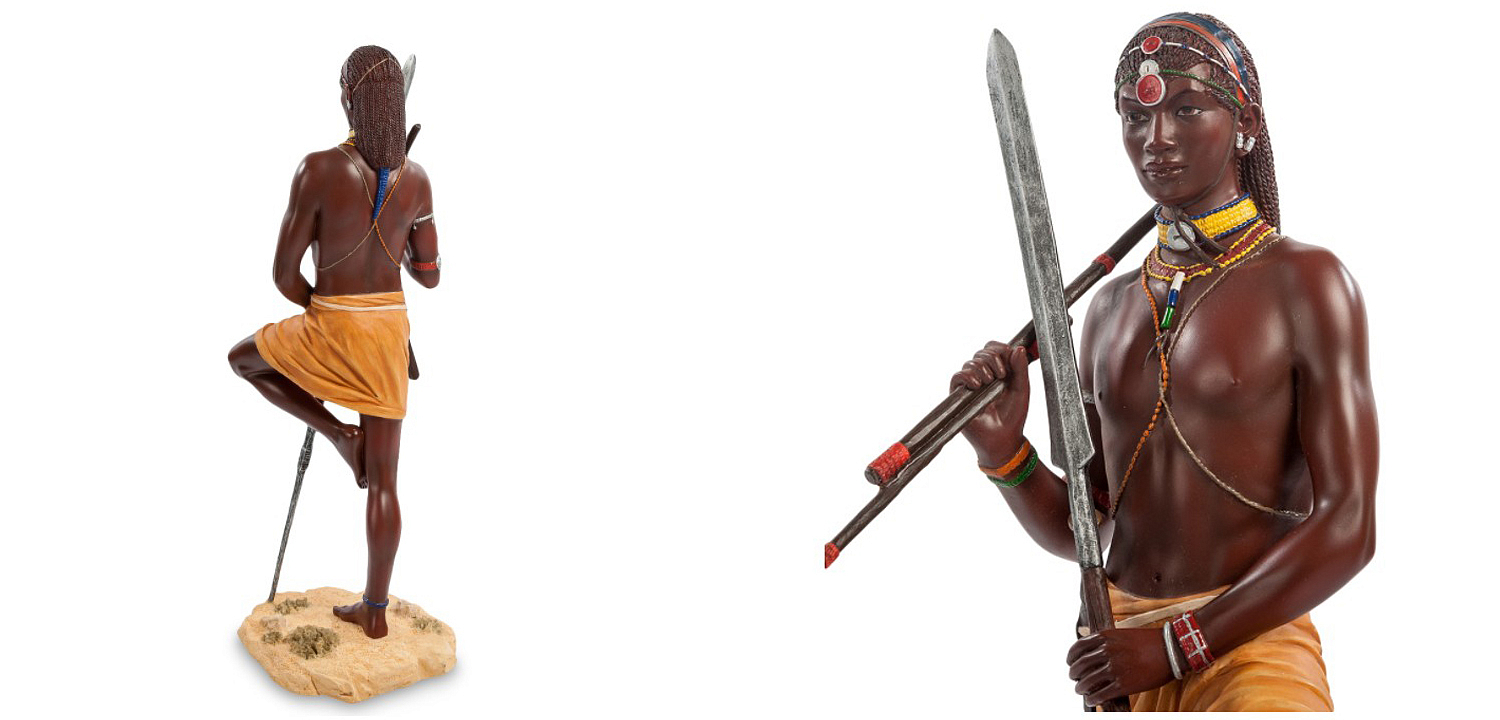 Статуэтка Tribal warrior Masai Статуэтка Tribal warrior Masai - Loft-Concept в Перми