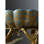 Чаша с орнаментом на бронзовых ножках в виде ангелов Eden Garden варинант исполнения - 8 | Loft Concept в Перми