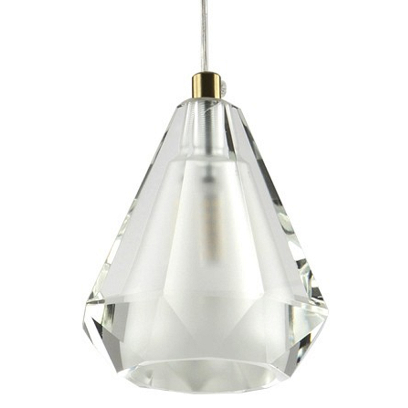 Подвесной светильник со стеклянным плафоном Albain Glass Hanging Lamp Латунь Прозрачное Стекло Подвесной светильник со стеклянным плафоном Albain Glass Hanging Lamp Латунь Прозрачное Стекло в Перми | Loft Concept