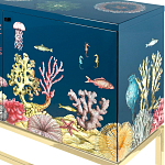 Буфет ручная роспись в морском стиле Cabinet Fondo Marino  варинант исполнения - 2 | Loft Concept в Перми