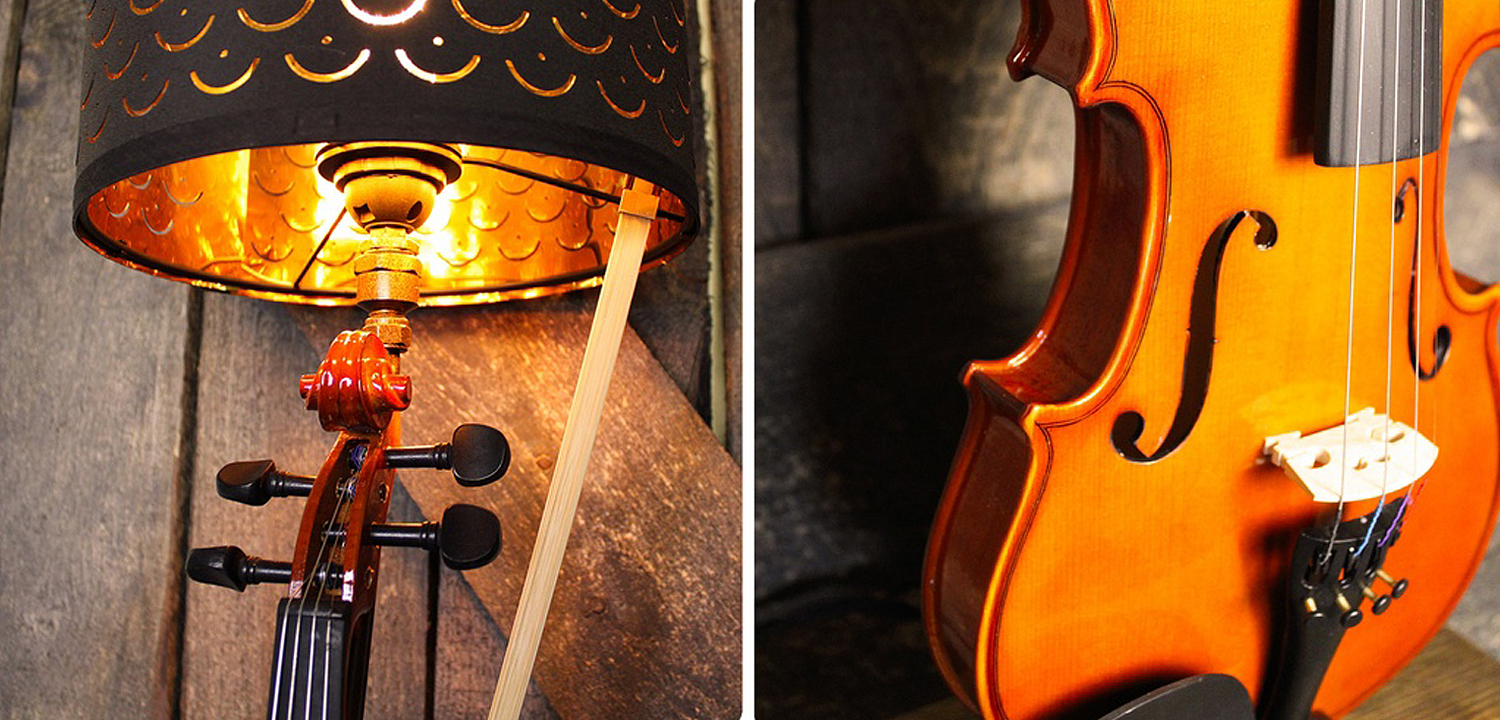 Настольная лампа Violin brown Настольная лампа Violin brown - Loft-Concept в Перми
