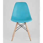 Пластиковый стул на ножках из массива бука Eames Torquoise варинант исполнения - 4 | Loft Concept в Перми