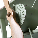 Полка книжная зеленая в виде аэроплана в стиле лофт FLY варинант исполнения - 2 | Loft Concept в Перми