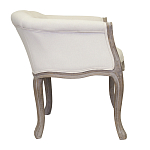 Кресло низкое в стиле прованс Бежевый Лен Louis French Armchair  варинант исполнения - 1 | Loft Concept в Перми