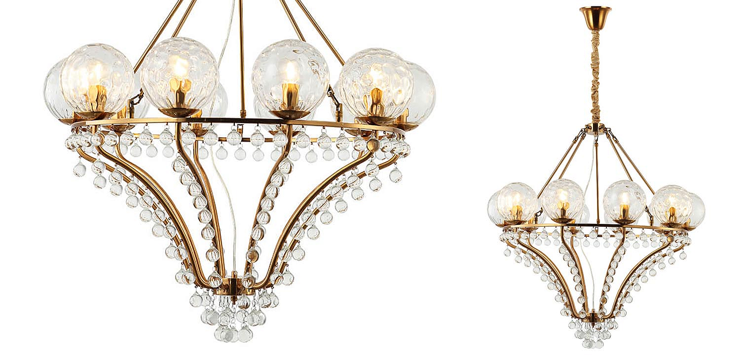 Люстра Melaine Chandelier gold Люстра Melaine Chandelier gold - Loft-Concept в Перми