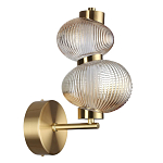 Бра с 2-мя рифлеными стеклянными шарами Marcelh Light варинант исполнения - 5 | Loft Concept в Перми