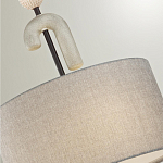 Люстра с серым тканевым плафоном Flourish варинант исполнения - 4 | Loft Concept в Перми