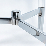 Приставной столик со стеклянной столешницей Deimos варинант исполнения - 4 | Loft Concept в Перми