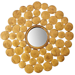 Настенное зеркало Ernest Metal Brass Mirror варинант исполнения - 1 | Loft Concept в Перми