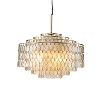 Люстра многоярусная с декором из натуральной морской ракушки Iridescent Light варинант исполнения - 1 | Loft Concept в Перми