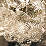 Люстра подвесная с рифлёными стеклянными шарами в форме воздушного облака Berries Chandelier варинант исполнения - 3 | Loft Concept в Перми