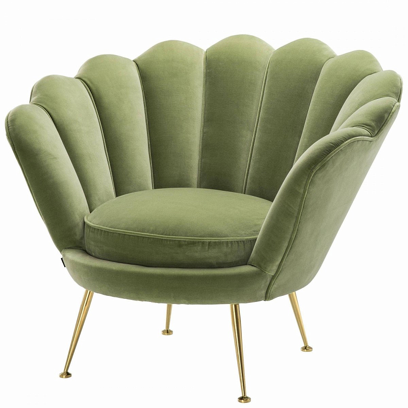 Кресло Eichholtz Chair Trapezium Light Green Зеленый Латунь Кресло Eichholtz Chair Trapezium Light Green Зеленый Латунь в Перми | Loft Concept