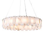 Люстра круглая декорированная натуральным камнем Stone Interior Accent варинант исполнения - 1 | Loft Concept в Перми