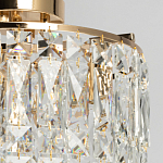 Потолочный светильник круглый с прозрачными подвесками Lunet варинант исполнения - 3 | Loft Concept в Перми