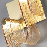 Бра волнистой формы из фактурного стекла Wave варинант исполнения - 8 | Loft Concept в Перми