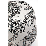 Пуф Wakonda с Круглыми ножками Черно-Белый орнамент варинант исполнения - 4 | Loft Concept в Перми