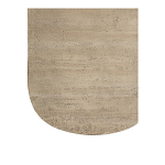 Столик кофейный кремового цвета с овальной столешницей и круглым основанием Cream Dalmen Table варинант исполнения - 4 | Loft Concept в Перми