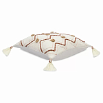 Подушка декоративная с геометрическим узором и кисточками Divine Abstractions варинант исполнения - 1 | Loft Concept в Перми