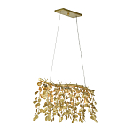 Люстра золотая с декором в виде веток эвкалипта Eucalyptus Branches варинант исполнения - 2 | Loft Concept в Перми