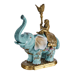 Подсвечник в виде слона из фарфора с бронзовыми элементами Elephant in the Garden of Eden варинант исполнения - 2 | Loft Concept в Перми