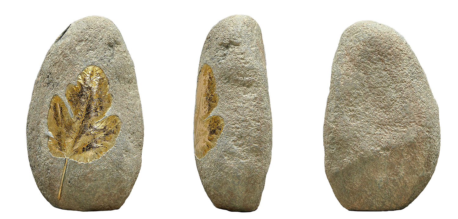 Ваза Golden Stone Leaf Vase имитация камня Ваза Golden Stone Leaf Vase имитация камня - Loft-Concept в Перми
