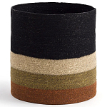 Плетеная корзина в полоску Iweala Wicker Basket варинант исполнения - 1 | Loft Concept в Перми