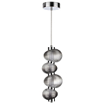 Подвесной светильник с 4-мя рифлеными стеклянными шарами Marcelh Light варинант исполнения - 2 | Loft Concept в Перми