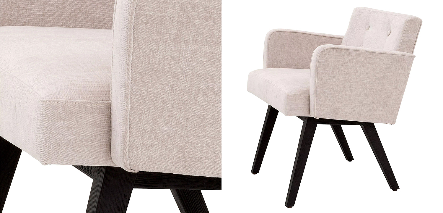 Стул Eichholtz Dining Chair Locarno Beige Стул Eichholtz Dining Chair Locarno Beige - Loft-Concept в Перми