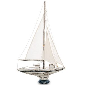 Деревянная статуэтка в виде парусника Sailboat Statuette