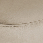 Банкетка овальная бежевый велюр на 4-х металлических ножках черного цвета SANJAY варинант исполнения - 5 | Loft Concept в Перми