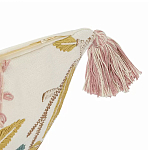 Чехол на подушку с кисточками и вышивкой птиц Ethnic mix Birds Rect варинант исполнения - 2 | Loft Concept в Перми