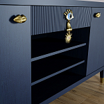 Комод-буфет Elsa Dreams Blue с открытыми полками   варинант исполнения - 4 | Loft Concept в Перми