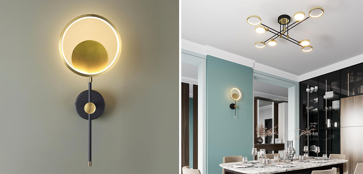 Бра Bendik Gold Ring Wall lamp B Бра Bendik Gold Ring Wall lamp B - Loft-Concept в Перми