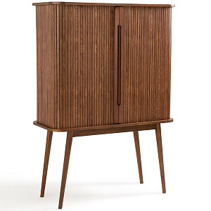 Буфет с двумя раздвижными дверцами Toinette Brown Wooden Cupboard