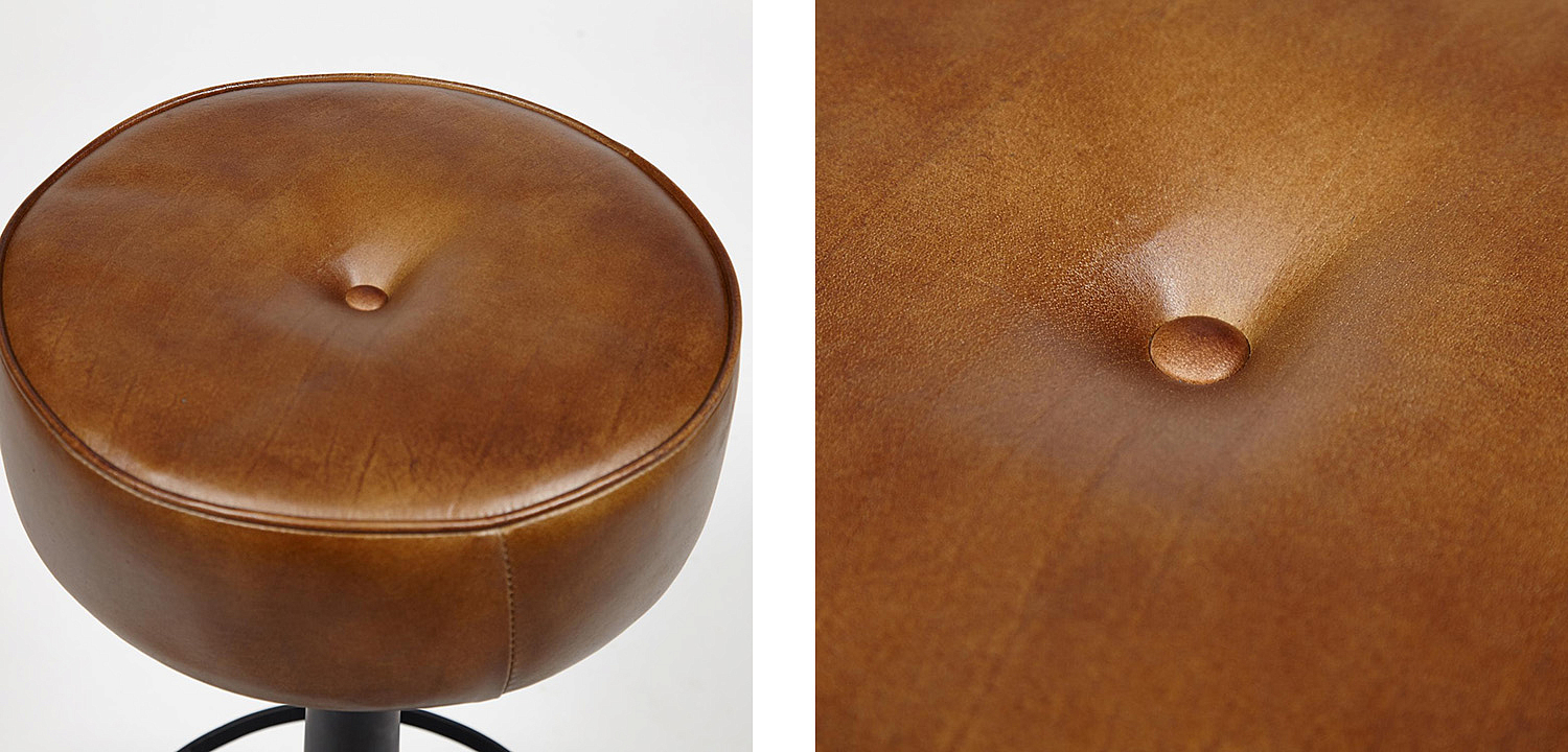 Барный стул Industrial leather bar stool Барный стул Industrial leather bar stool - Loft-Concept в Перми