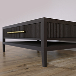 Кофейный стол Primo с двумя ящиками Темный орех варинант исполнения - 4 | Loft Concept в Перми