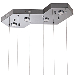 Люстра c 6-ю стеклянными плафонами хром Sparkling Bubbles Tube Chrome Hanging Lamp варинант исполнения - 3 | Loft Concept в Перми