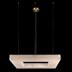 Люстра с квадратным каменным плафоном Calcite Square Light варинант исполнения - 2 | Loft Concept в Перми