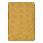 Плед из шерсти цвета охры с бахарамой Waffle Comfort варинант исполнения - 1 | Loft Concept в Перми