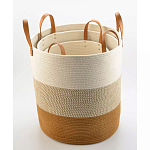 Корзина для хранения с ручками Interlacement Stripes S варинант исполнения - 1 | Loft Concept в Перми