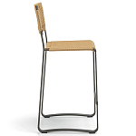 Дизайнерский стул с каркасом из металла с плетеными сиденьем и спинкой GREEN POINT Chair варинант исполнения - 14 | Loft Concept в Перми