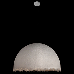 Подвесной светильник в форме купола белого цвета с ажурной бахромой Tactile Line варинант исполнения - 3 | Loft Concept в Перми
